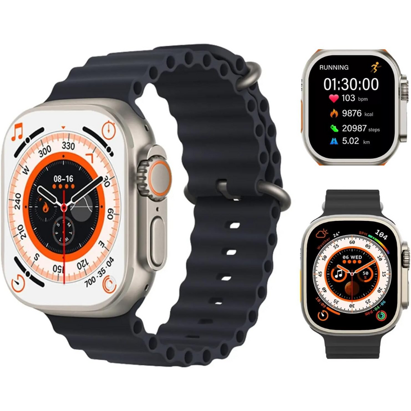 50% DE DESCUENTO SOLO ESTA SEMANA! Reloj Smartwatch T900 Ultra 2 + 7 Correas de reloj en diferentes tonos
