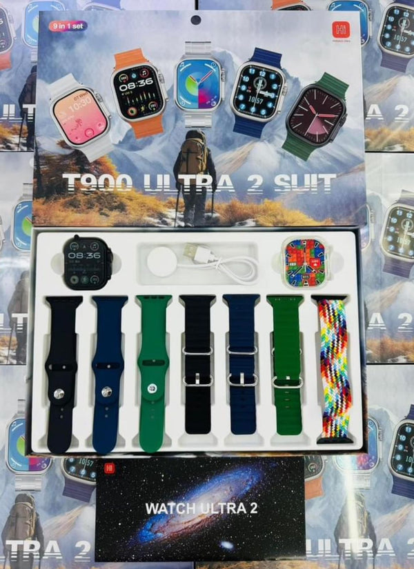 50% DE DESCUENTO SOLO ESTA SEMANA! Reloj Smartwatch T900 Ultra 2 + 7 Correas de reloj en diferentes tonos