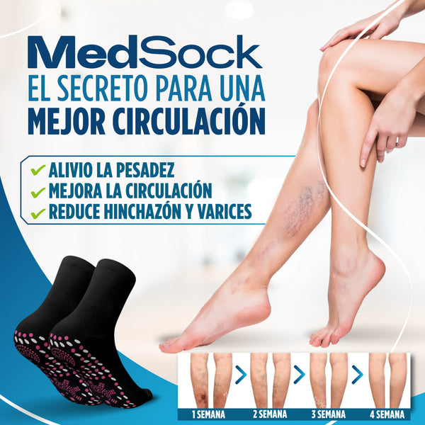 ÚLTIMAS 10 UNIDADES A ESTE PRECIO! MedSock® - Medias de compresión de turmalina