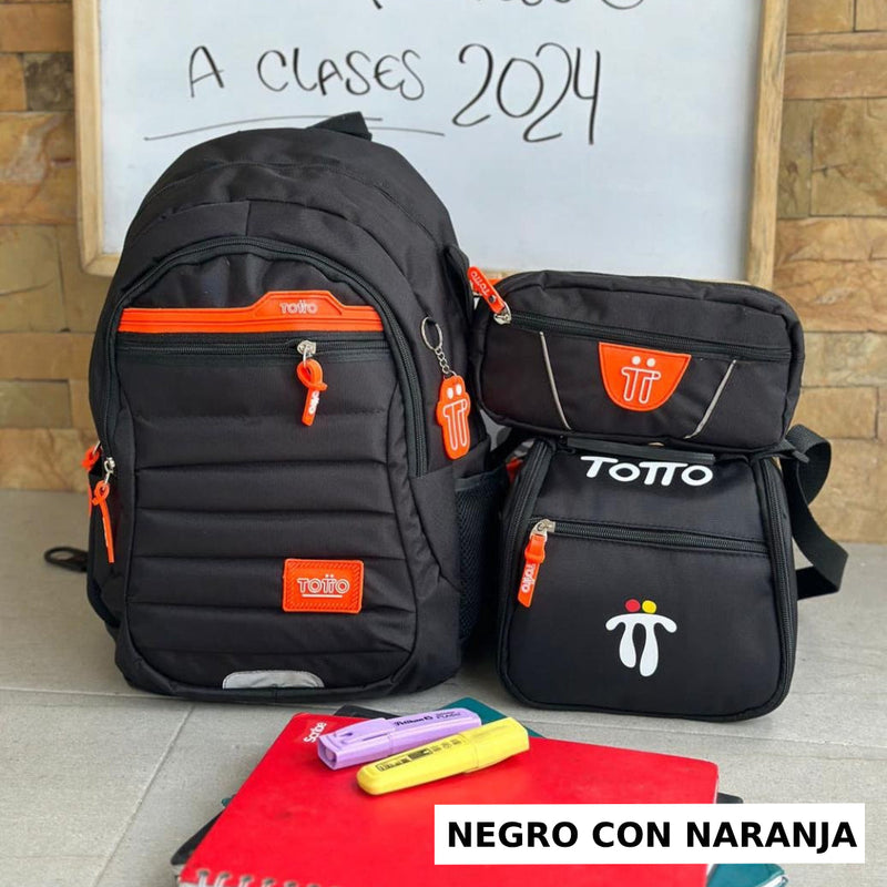 STOCK LIMITADO DE PRODUCTOS! Combo TOTTO 3x1👉Morral, cartuchera y lonchera😱