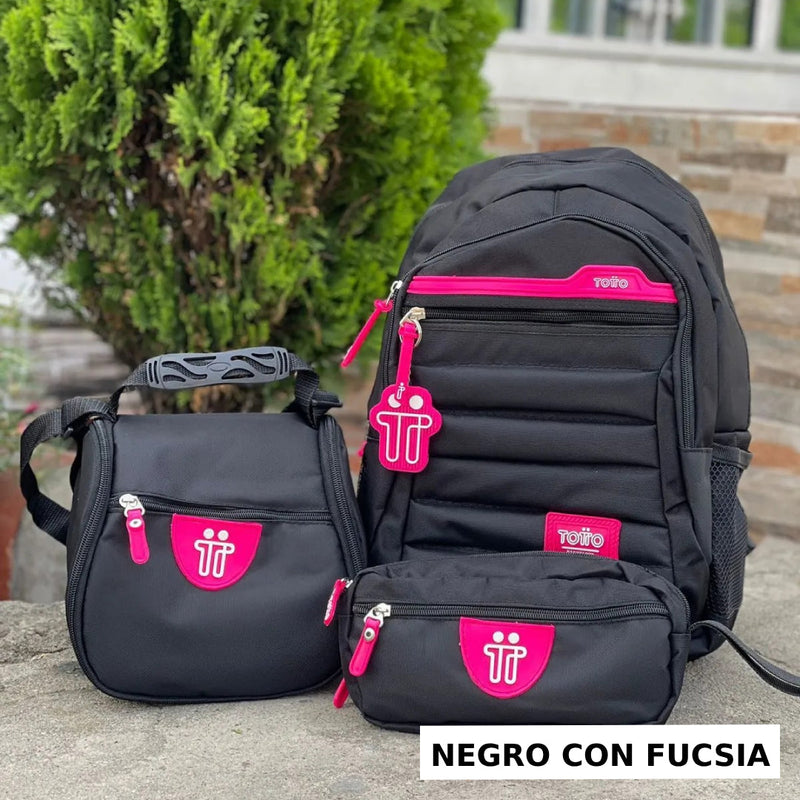 STOCK LIMITADO DE PRODUCTOS! Combo TOTTO 3x1👉Morral, cartuchera y lonchera😱