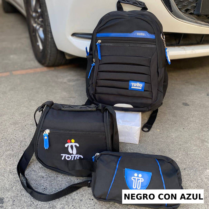 STOCK LIMITADO DE PRODUCTOS! Combo TOTTO 3x1👉Morral, cartuchera y lonchera😱