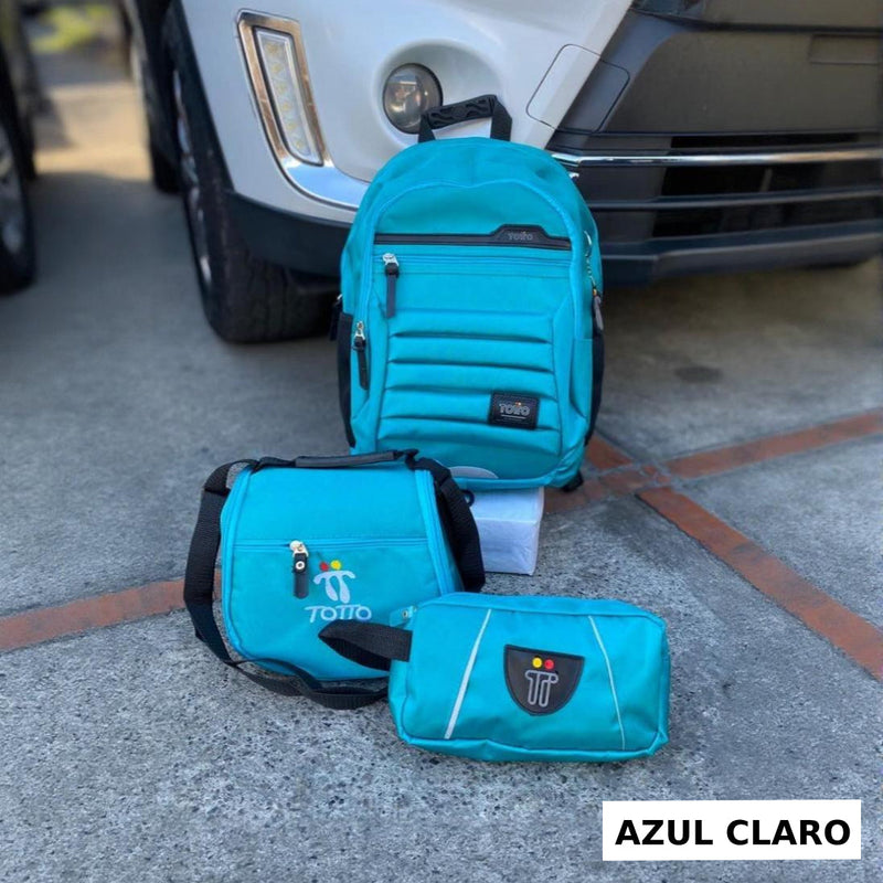 STOCK LIMITADO DE PRODUCTOS! Combo TOTTO 3x1👉Morral, cartuchera y lonchera😱