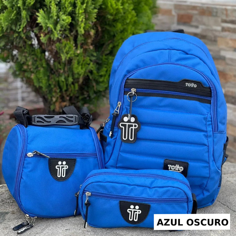 STOCK LIMITADO DE PRODUCTOS! Combo TOTTO 3x1👉Morral, cartuchera y lonchera😱